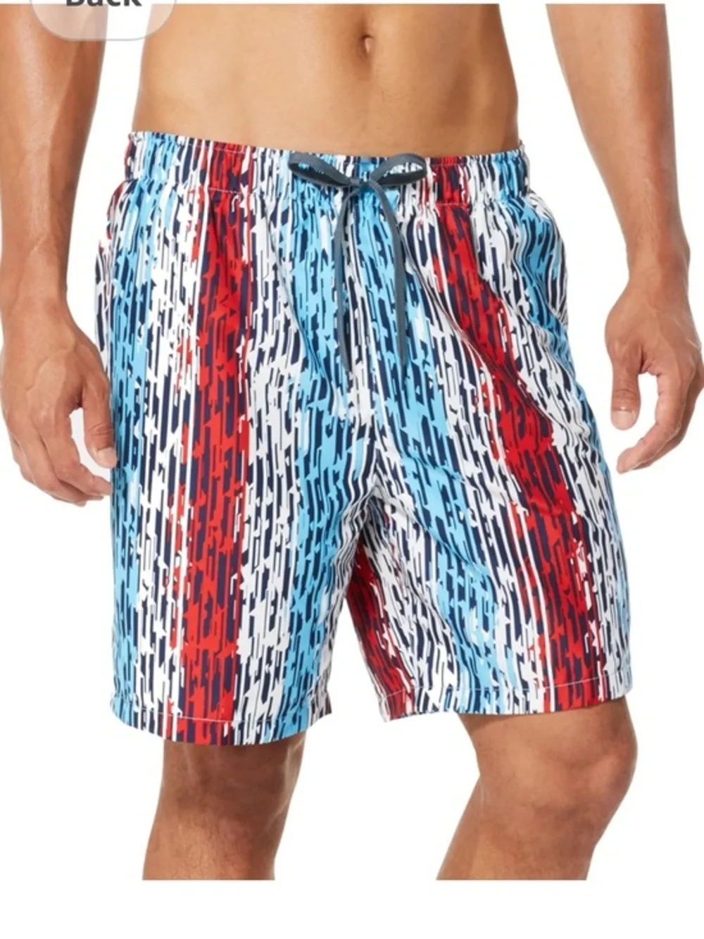 NWT Speedo Mens 18” Volley Star Racer Printed UV Protection Swim Trunks Size XXL